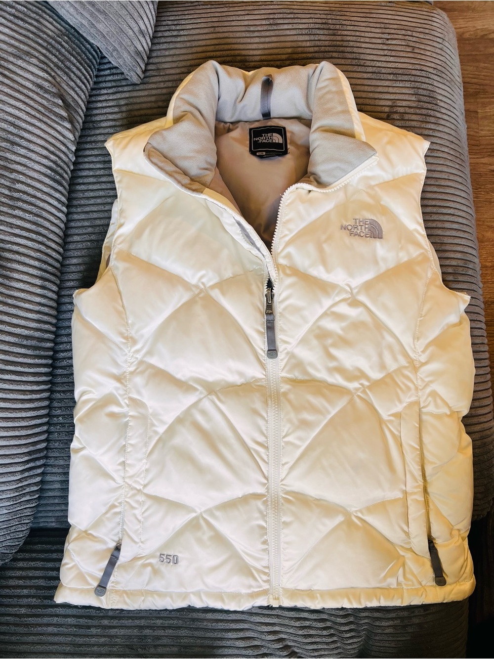 The North Face Women's Cream Quilted Down Vest
